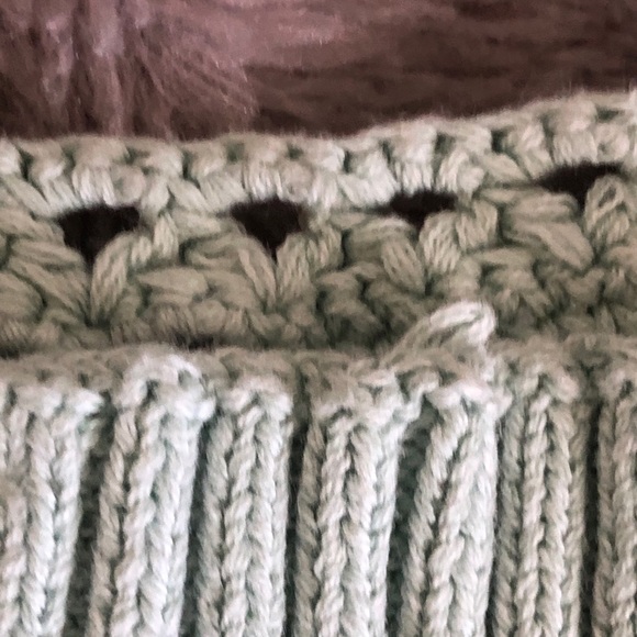 Free People Mint Crochet Crop Top - Picture 4 of 6